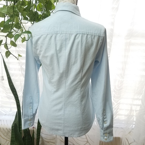 Vineyard Vines Preppy Blue Striped Button Up Shirt - Picture 4 of 5